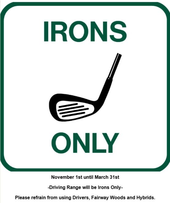 Irons Only notice 20251030