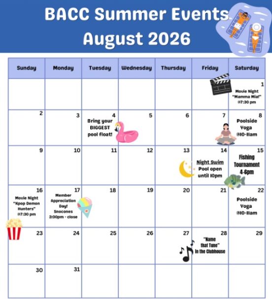 Summer Events August 2026