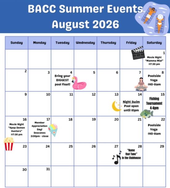 Summer Events August 2026