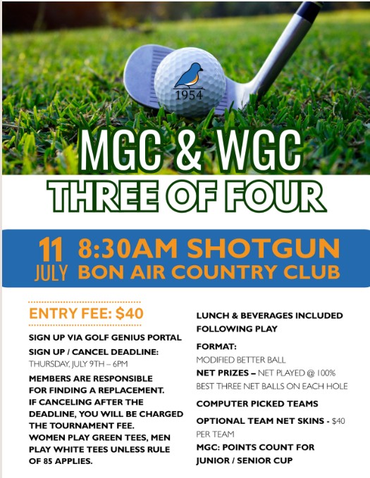 MGC WGC Three of Four Tourney 2026
