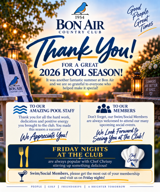 Pool Season Thank You 2026